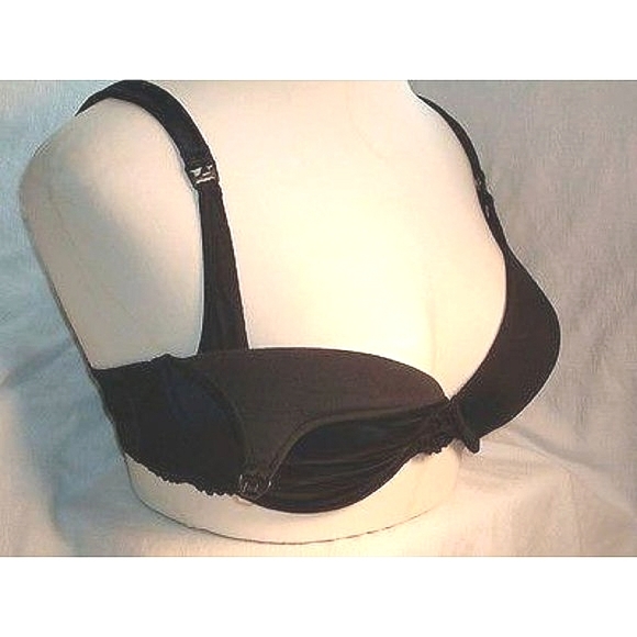 Motherhood Maternity Lace Underwire Bra 36D Black  Gently Pre-owned, Excellent, - Picture 2 of 3